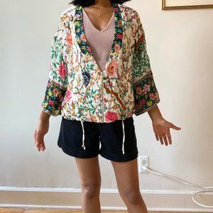 Zara Floral Statement Jacket